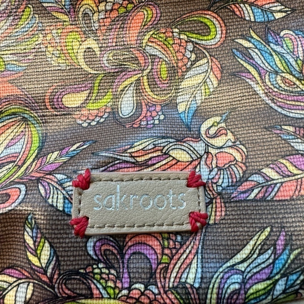 Sakroots Fun Crossbody Birds Purse adjustable strap - Picture 2 of 12